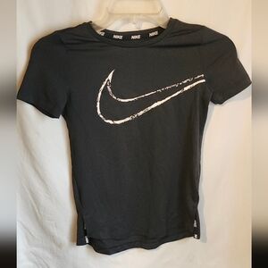 Womens Nike Dry Fit Black Short Sleeve T-Shirt